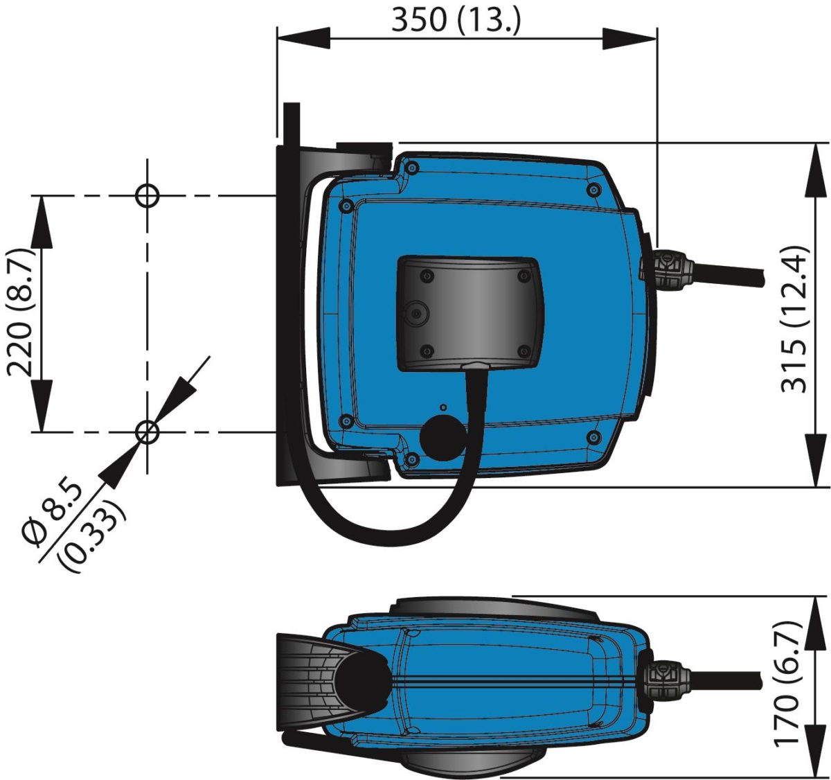 Cable Reel C20 - AtSource Extraction Systems