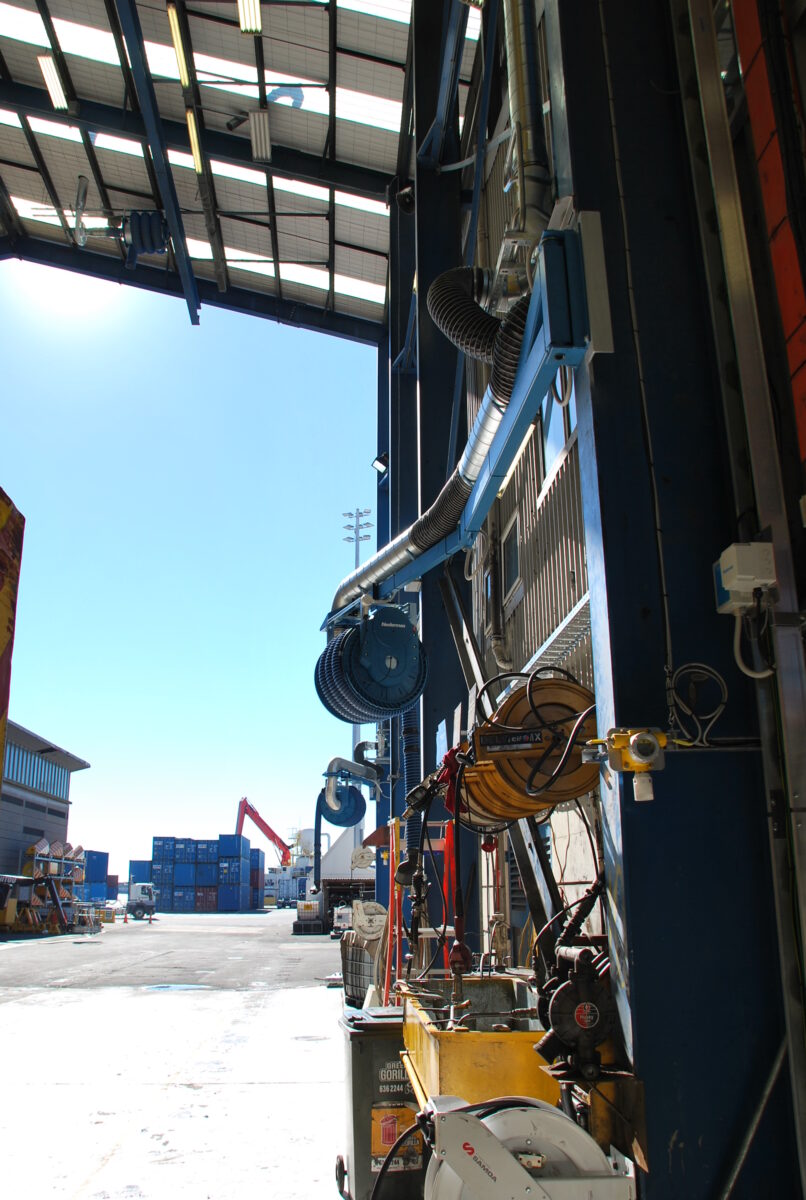 ports of auckland exhaust extraction system