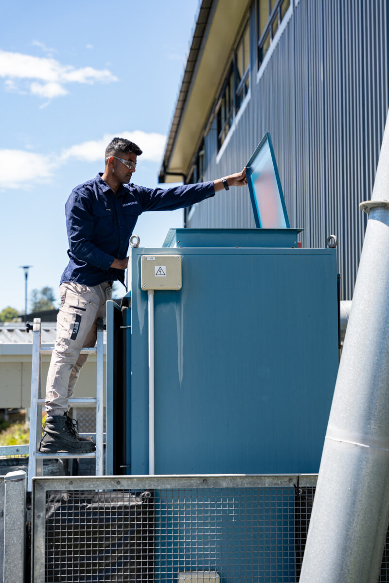 Macleans College Nederman dust collector service