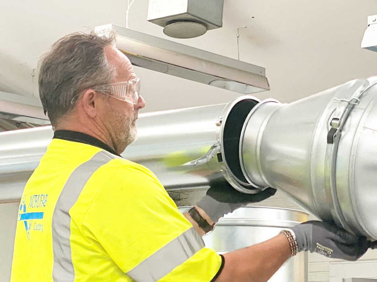 Nordfab ducting installation